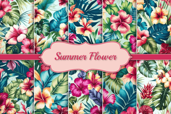 Download Summer Flower Watercolor Background - Summer flower watercolor Collection