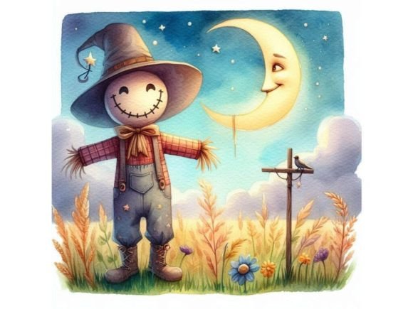 Download 🎩 a Cute Scarecrow with a Crooked Smile - Cute scarecrow Collection