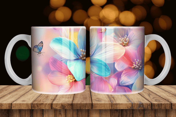 Download Summer Flower Watercolor Mug Tumbler - Premium Bundle