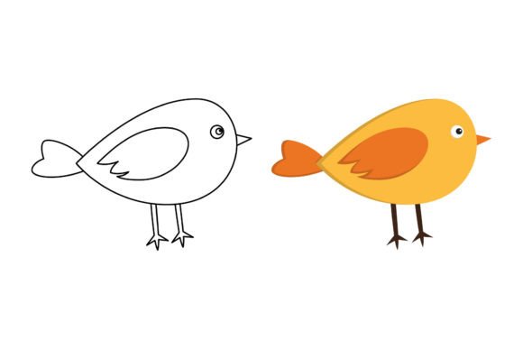 Download Garden Bird Coloring - Premium Resources
